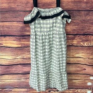 LOFT Kids Off-Shoulder Plaid Dress